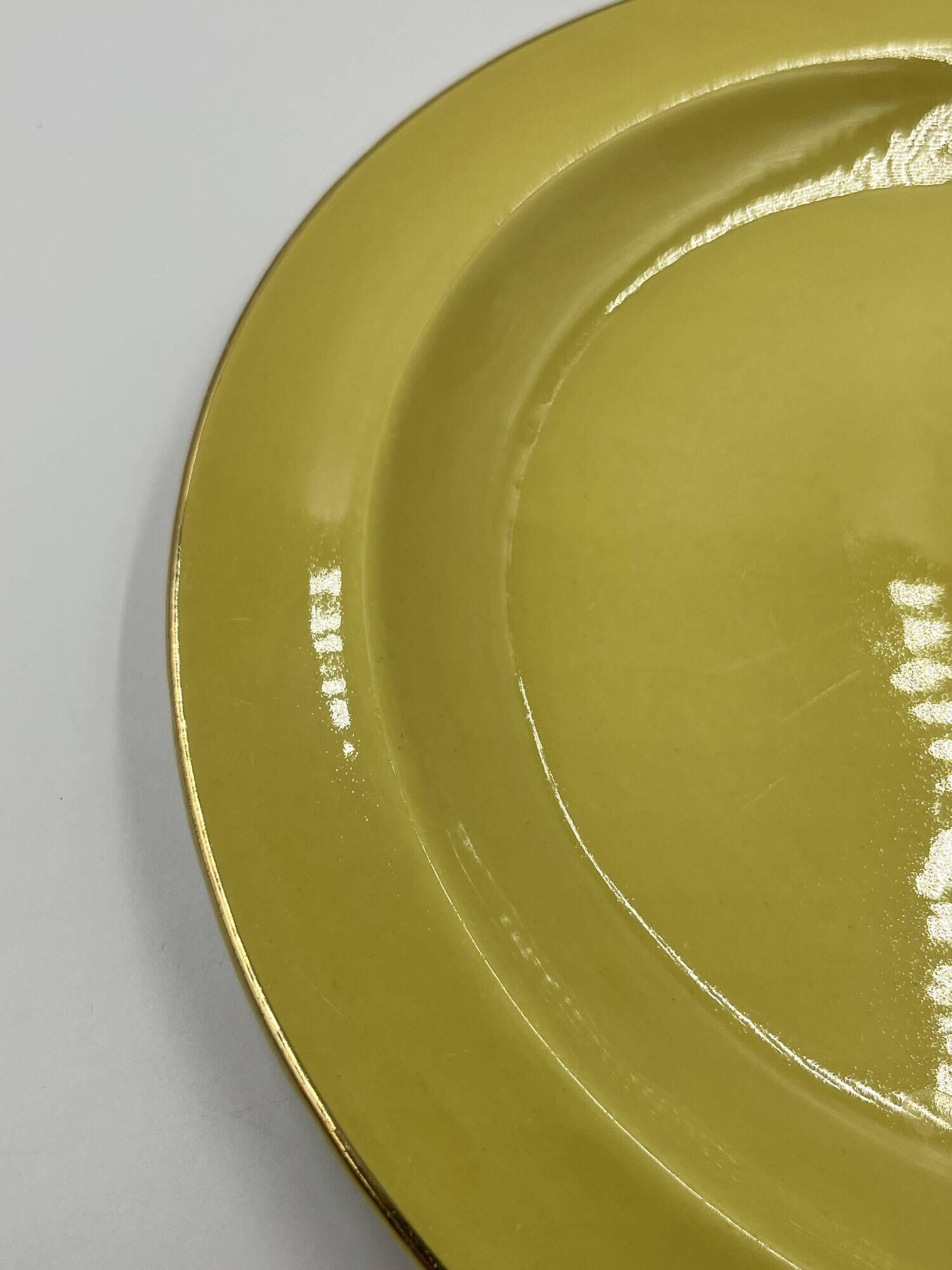 Set of 6 Keralux Boch earthenware plates