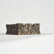 Vide poche en bronze style brutaliste années 1960