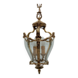 Gilded bronze lantern & curved glass in Louis XV / Rococo style