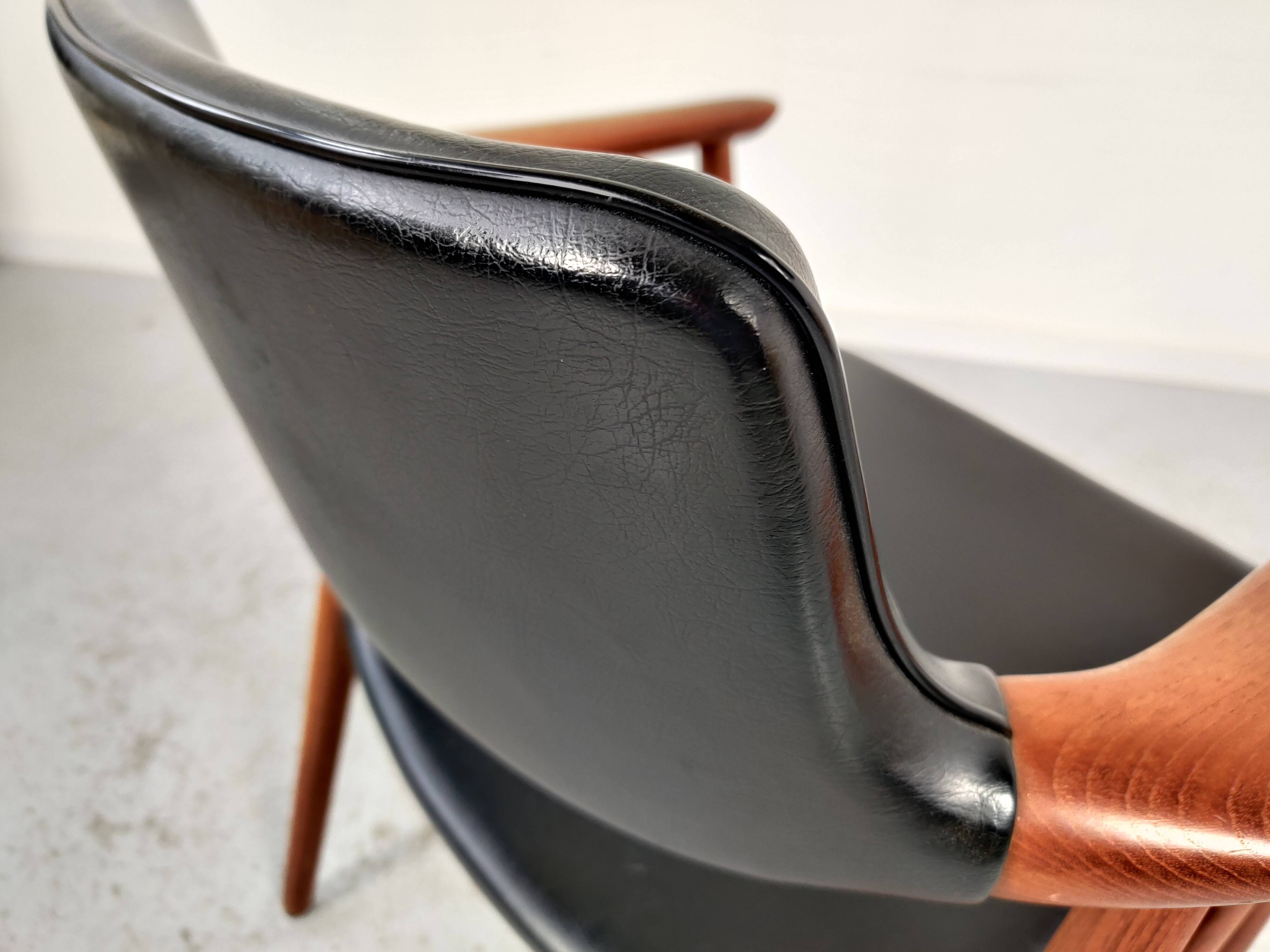 GM11 teak desk chair by Svend Aage Eriksen , Denmark 1960s