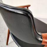 Fauteuil de bureau GM11 en teck par Svend Aage Eriksen , Danemark 1960