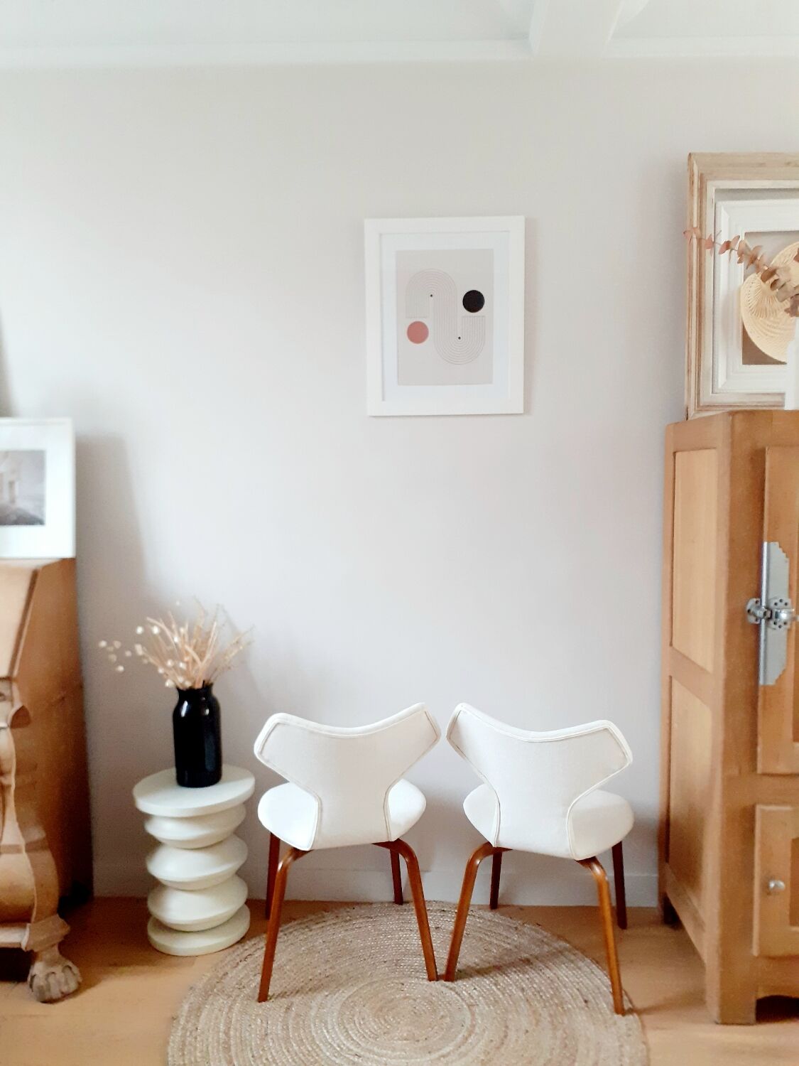 Pair of chairs Grand Prix by Arne Jacobsen