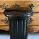 Black ceramic column