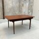 Table scandinave extensible vintage en teck