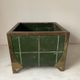 Pot cover in sheet metal and brass Art Nouveau Vienna Secession.