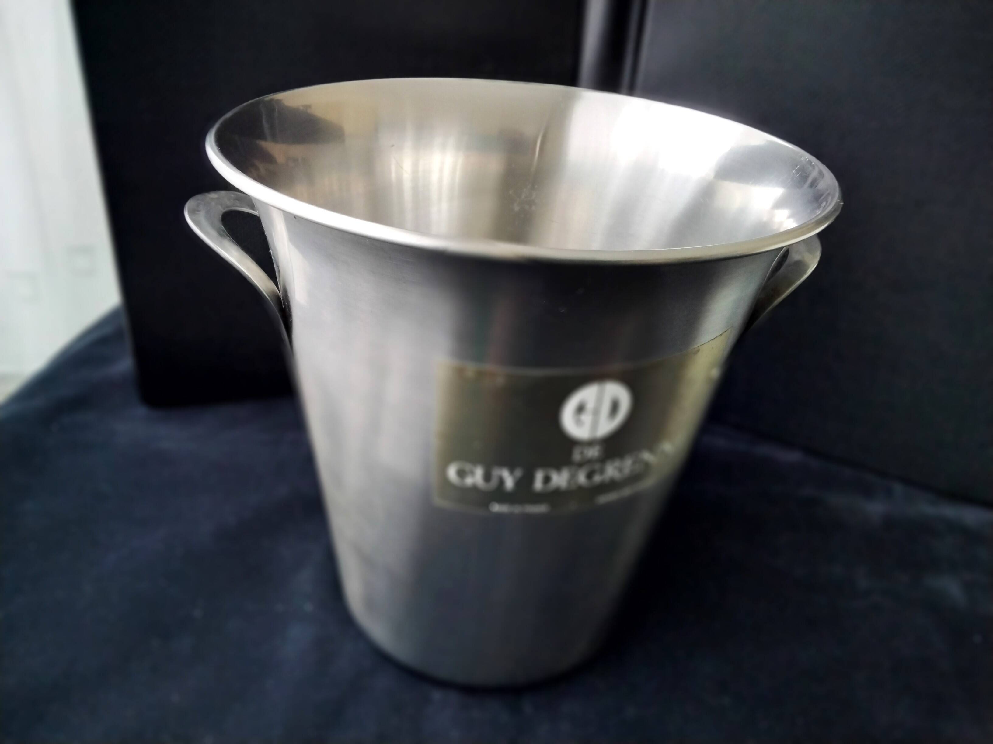 Guy Degrenne satin stainless steel champagne bucket