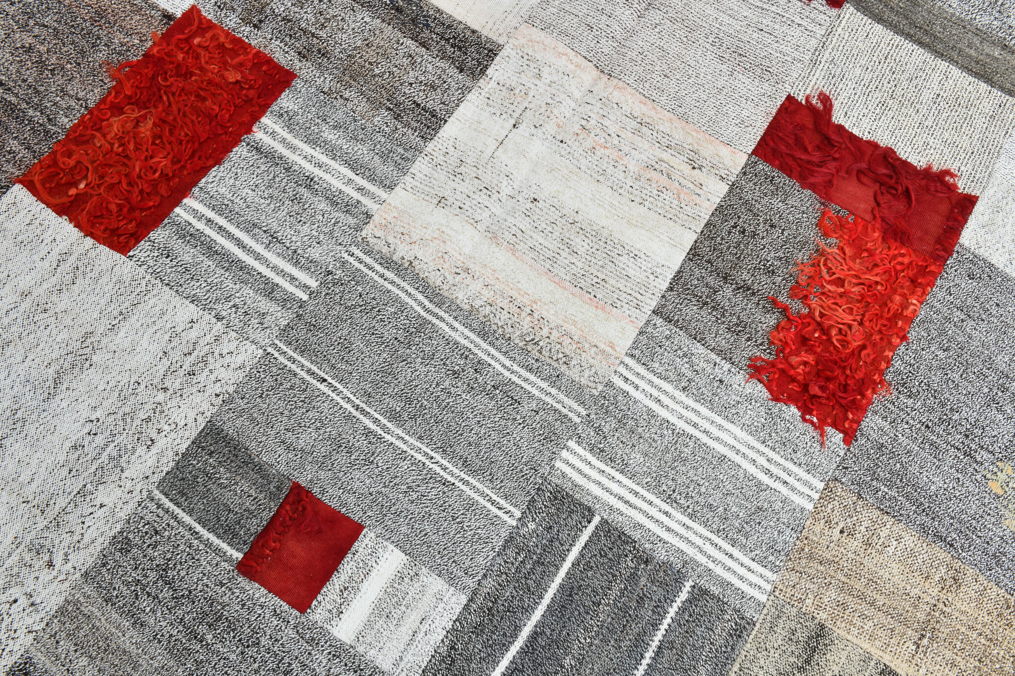 Bohemian vintage kilim rug 212x307cm