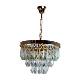 Venini glass chandelier, 3 levels, Italy, 1970