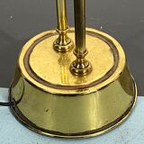 Lampadaire italien en laiton massif réglable vintage des années 70