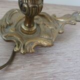 2 bronze bedside lamps