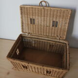 Wicker lid box