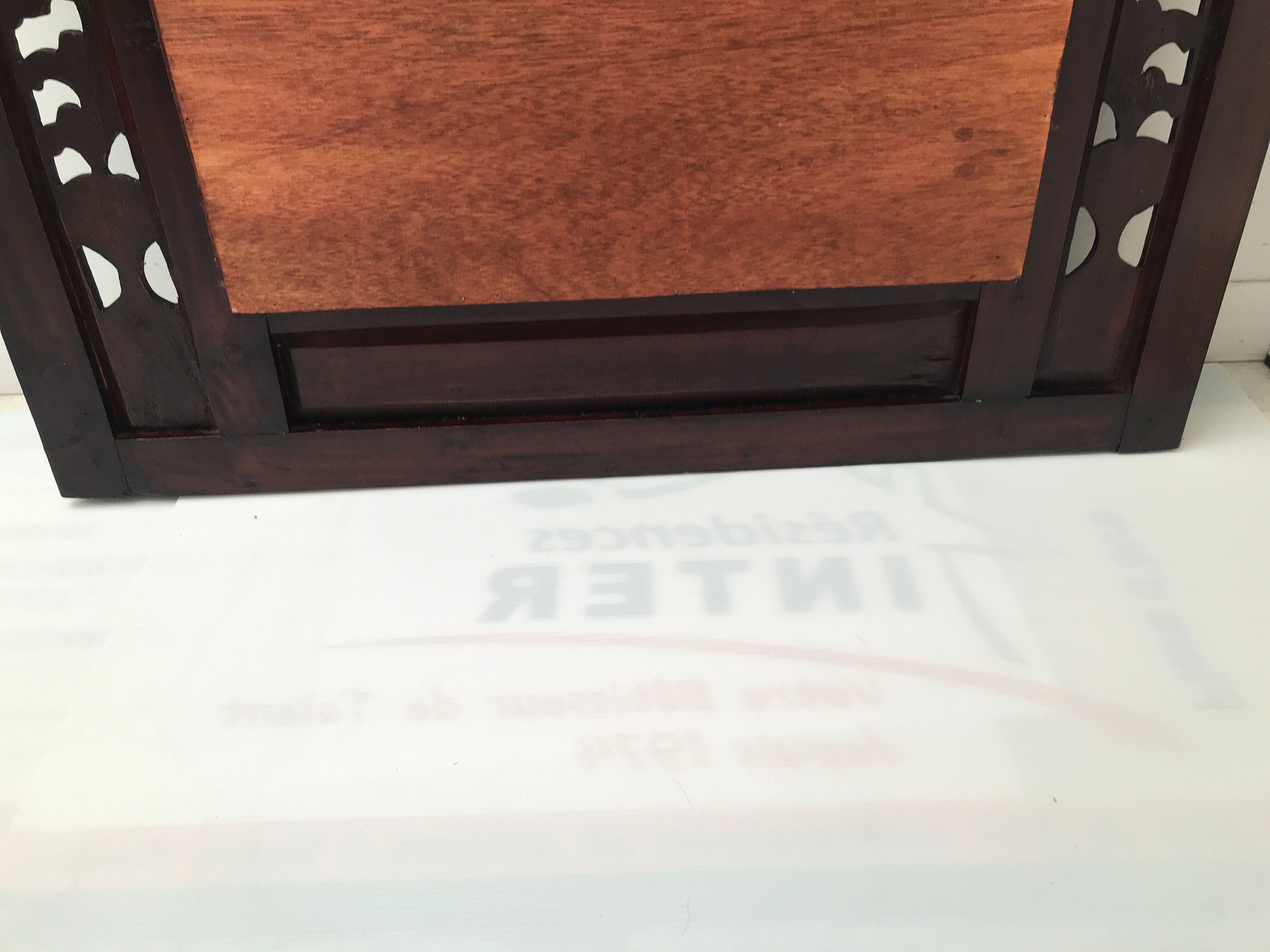 Vintage shuttered Indonesian mirror