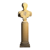 Bust on pedestal 20th century Antinous