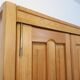 Vintage Guillerme et Chambron wardrobe in solid oak from the 60s