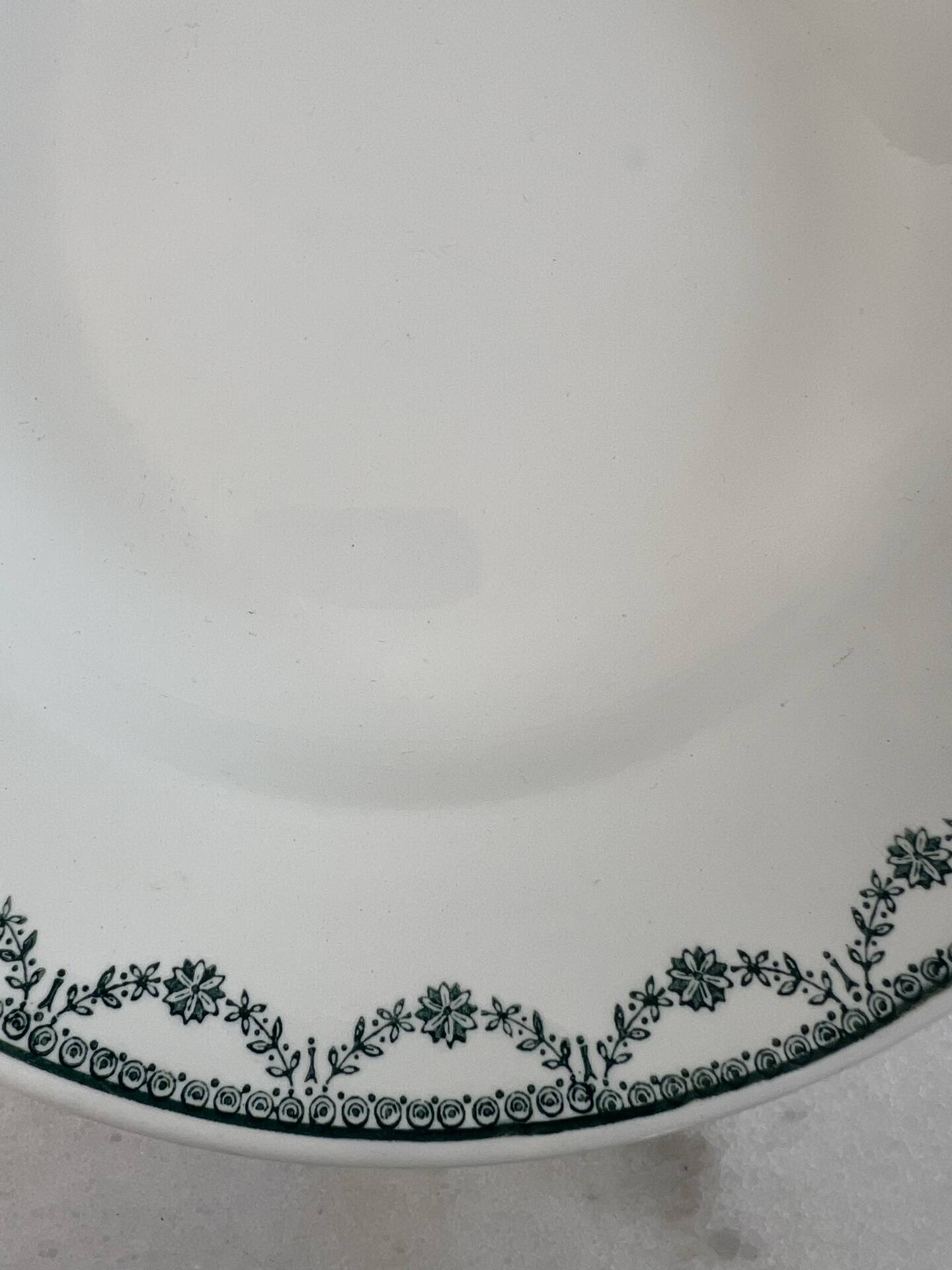 Lot de 2 assiettes creuses Saint Amand verte