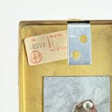 Paire d'appliques murales scandinaves en verre et laiton en forme de feuille, conçues par Carl Fagerlund pour Orrefors, Suède, années 1960