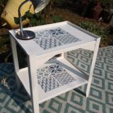 Iron table patterns cement tiles