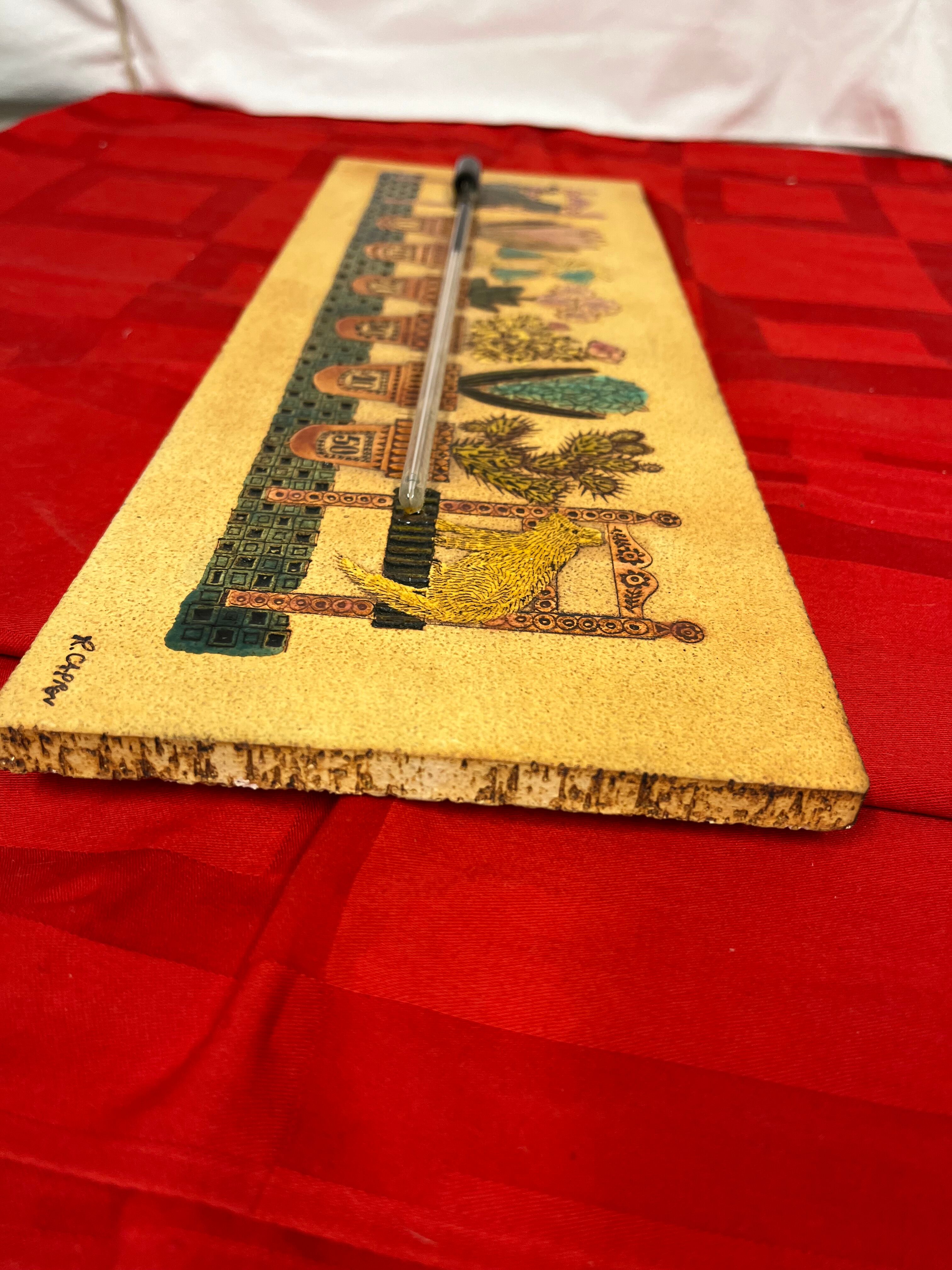 Wall thermometer earthenware Roger Capron