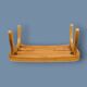 Antique solid wood varnished bed base – Torck – 1950s