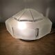 Art Deco ceiling light in frosted glass, pointed.