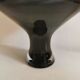 Large Danish glass vase in deep purple/black colour..