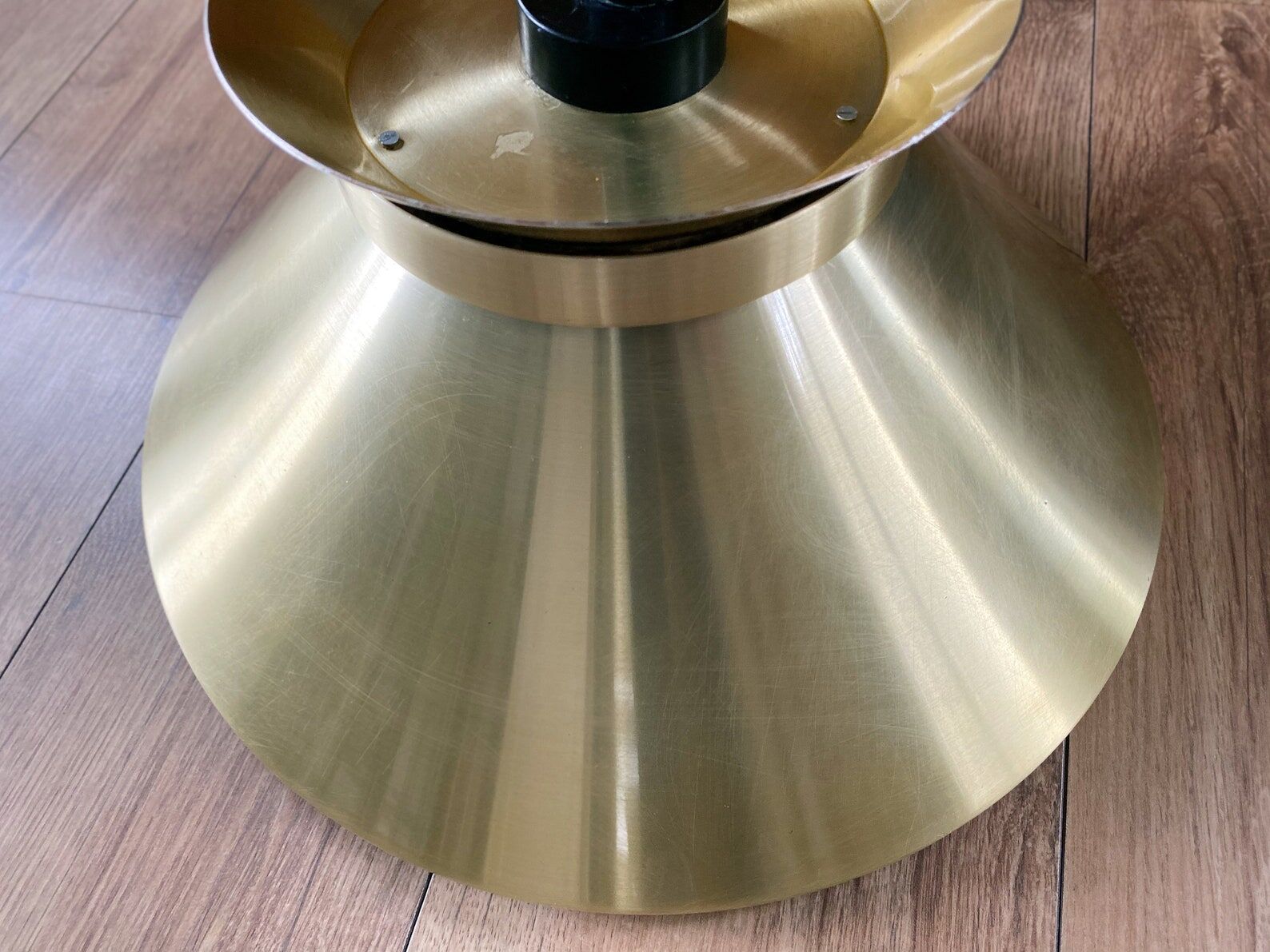 Vintage brass belid, sweden pendant, mid century hanging lamp