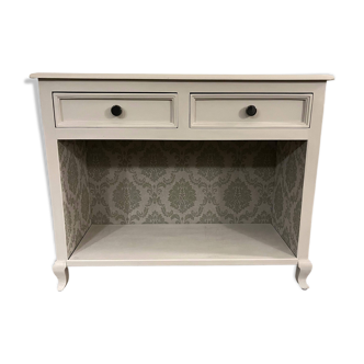 Painted wood console