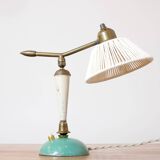 Brass and lacquered metal lamp from the 1950s.