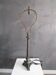 Antique bronze lamp base - column on lion's paws