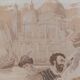 Vintage antique classic Romanesque tapestry 1970