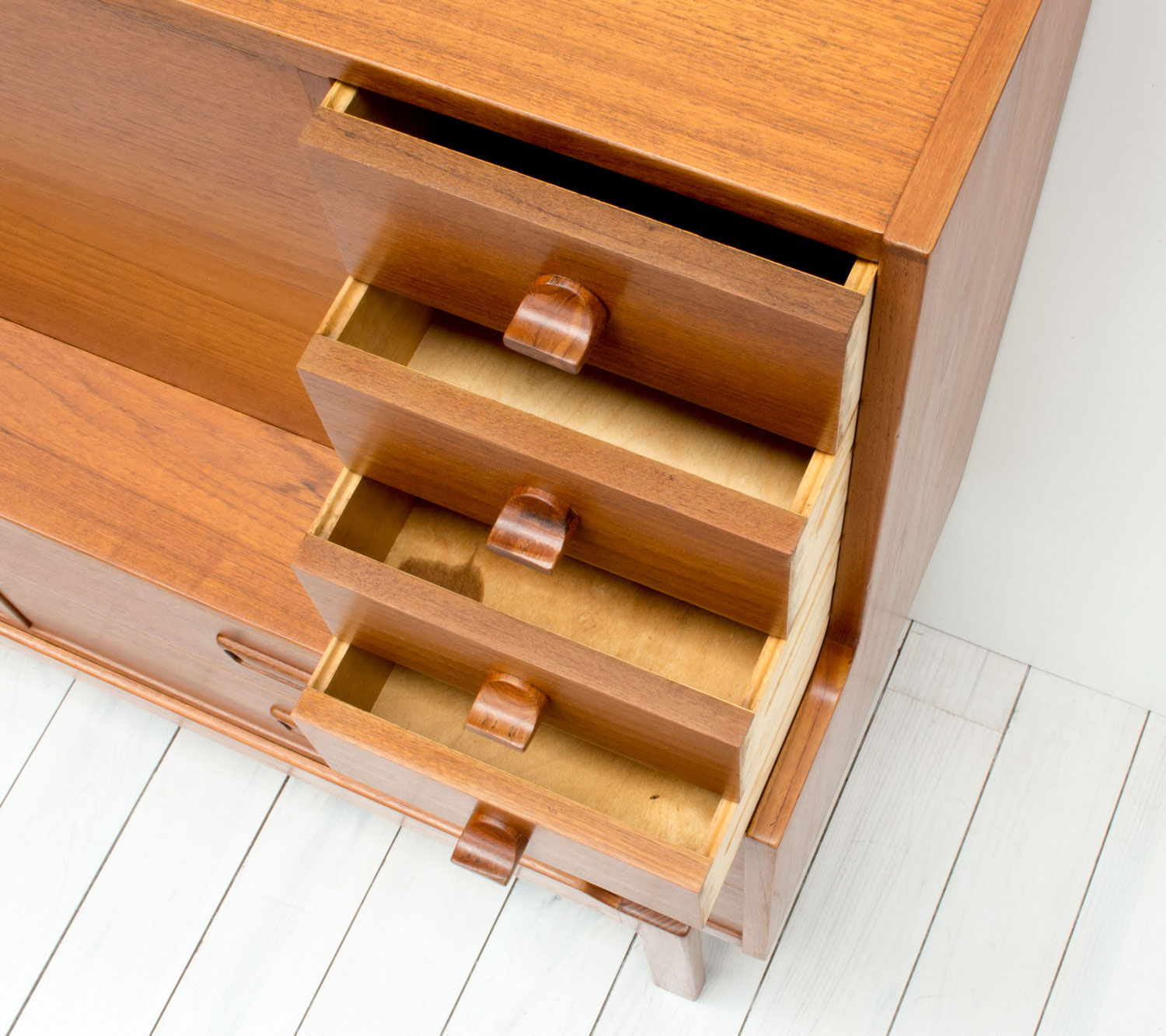 Danish teak writing desk model 69, by Arne Wahl Iversen 1960