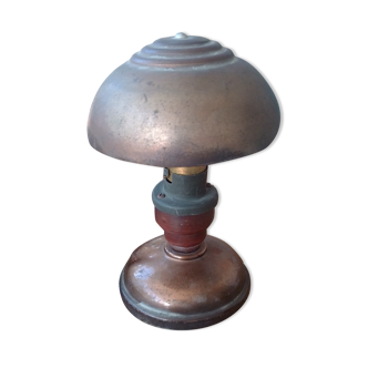 Bedside lamp copper and wood