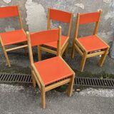 Children's chair school 70s