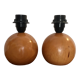 Solid wood ball lamp legs, 1980s