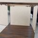 Pair of vintage 70s chrome zebrano wood bedside tables
