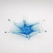 Murano Italy Deep Bowl - Organic Design Lagoon Blue