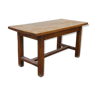 Brutalist table in solid wood