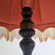 Antique floor lamp in carved oak, Austria late 1890s.