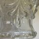 Vintage molded glass and gold metal pendant light
