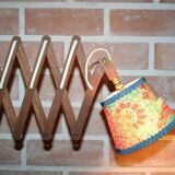 Accordion scandinavian teak wall lights