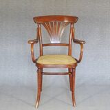 Thonet armchair No. 221, "bronze" inlays 1905 perfect caning