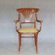 Fauteuil Thonet N°221 , incrustations " bronze " 1905 cannage parfait