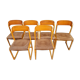 6 chaises traineau Baumann