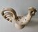 Flower base ceramic rooster, signed Dieulefit Caves, height 32 cm