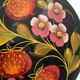Khokhloma box in lashed wood, hand-painted - Russian crafts - 1960s