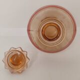 Carafe liquor service + vintage glasses