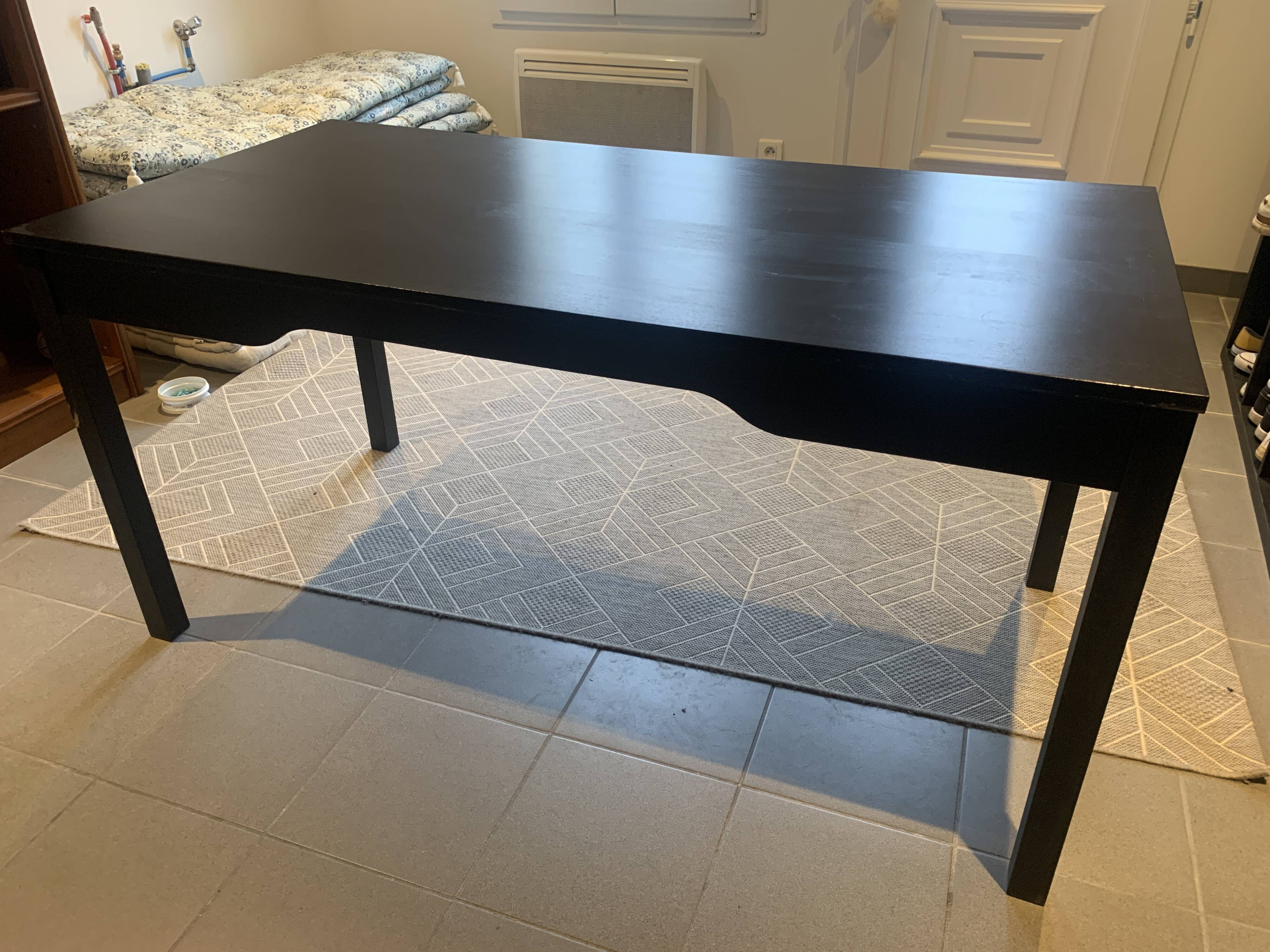 Large solid wood desk