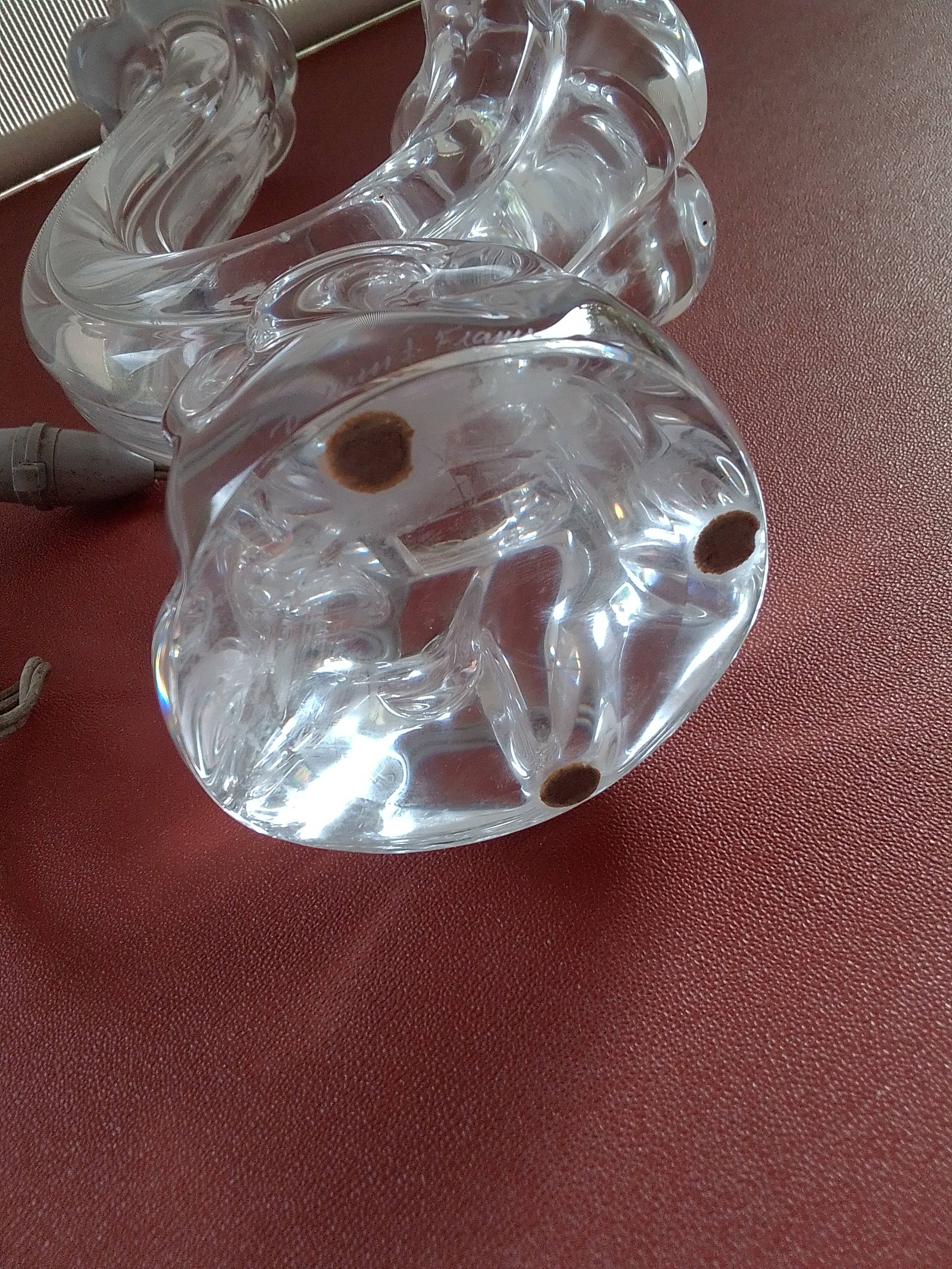 Daum crystal lamp foot