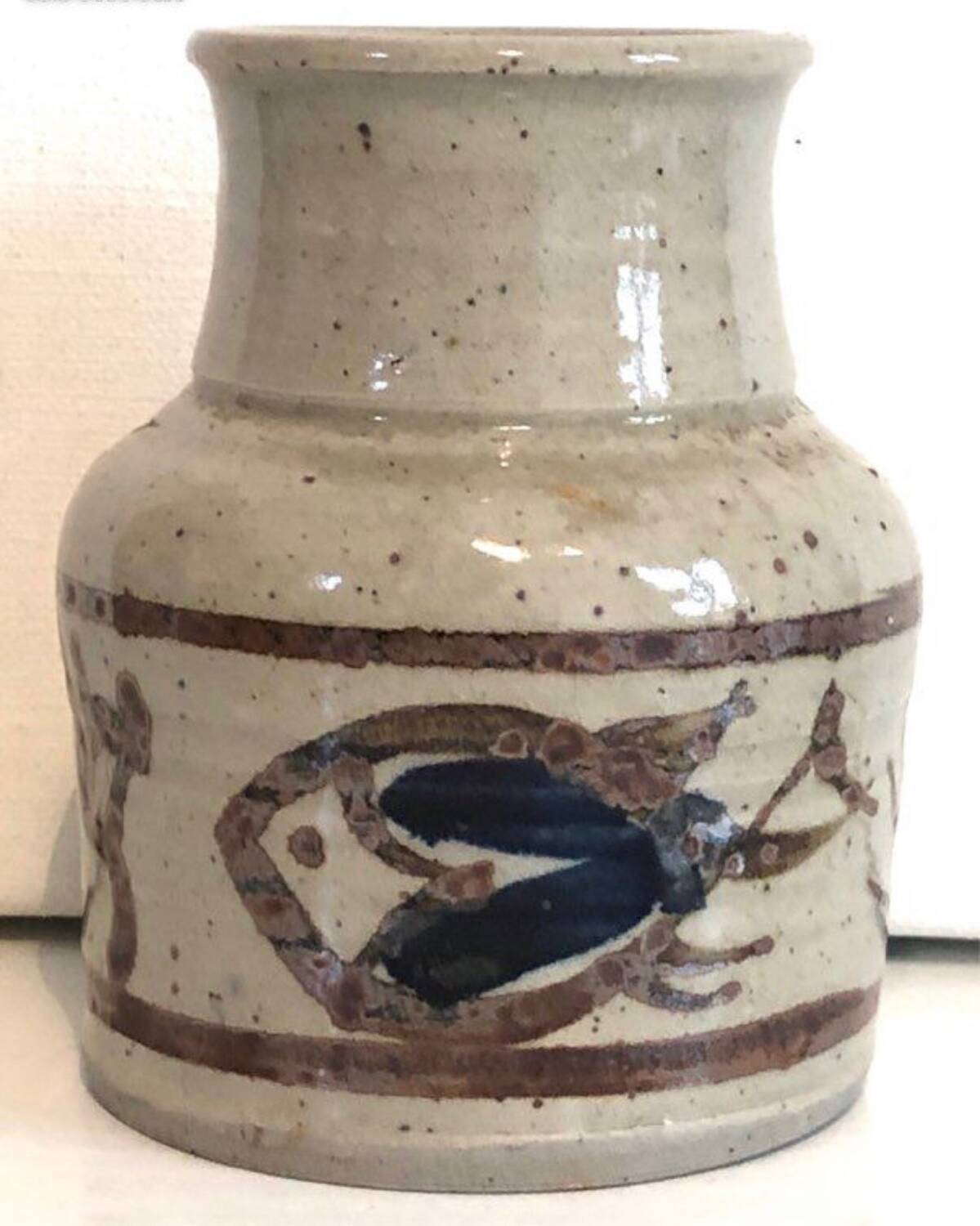 Beige Stoneware Vase