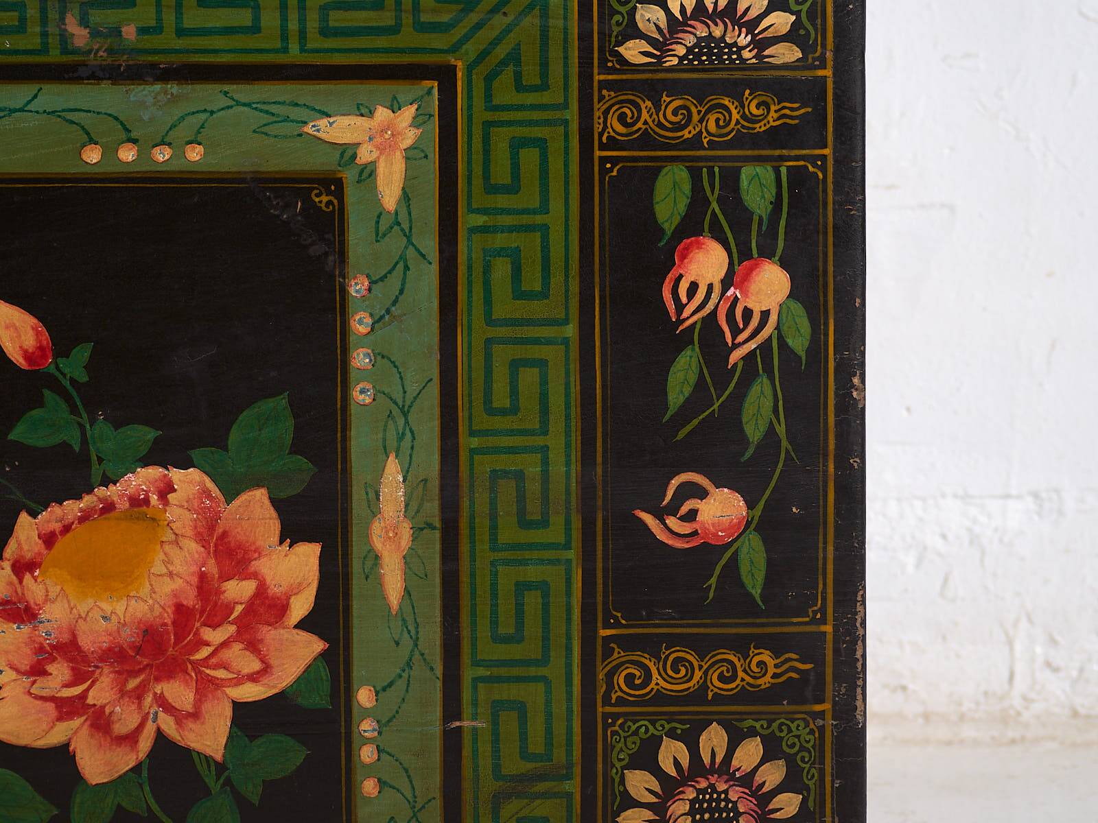 Malle d’opéra originale aux tons verts (Chine, vers 1900) #32